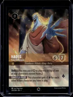 Disney Lorcana The First Chapter Hades Enchanted 205/204 - Image 1