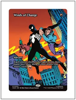 1x Winds of Change, Borderless Art, Magic the Gathering MTG NM - Image 1