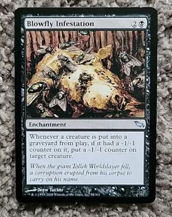1x X1 Magic MTG Blowfly Infestation - Shadowmoor Regular LP - Image 1