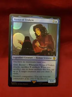MTG Magic the Gathering Nyssa of Traken Doctor Who FOIL - Image 1