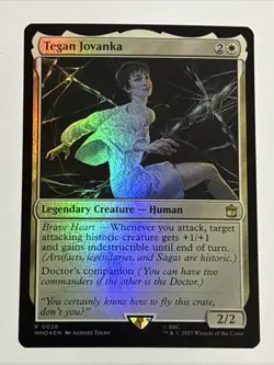 MTG Universes Beyond: Doctor Who Tegan Jovanka Foil 0028 NM Rare - Image 1