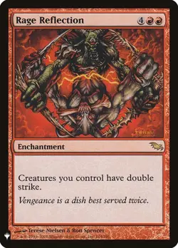 MTG Rage Reflection, Mystery Booster, Damaged, English - Image 1