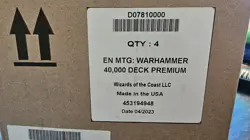 Magic the Gathering MTG Warhammer 40k Commander Deck Set of 4 Factory Sealed - Image 1