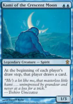 MTG Kami of the Crescent Moon, Saviors of Kamigawa, Heavily Played, English - Image 1