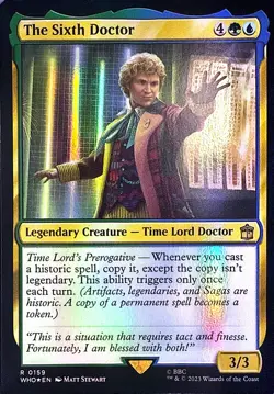 The Sixth Doctor Foil R Universes Beyond: Doctor Who 159 NM - Image 1