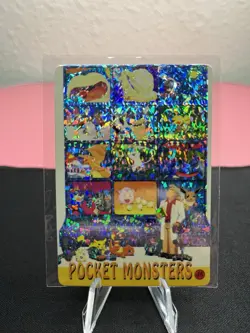 Prof Oak #46 / Bulbasaur #54 - Holo Vending Machine Prism Sticker 2000 Pokemon - Image 1