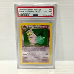 Dark Slowbro 12/82 - Holo 1st Edition - Team Rocket - PSA 8 - Graded Pokemon - Image 1