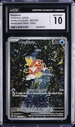 2023 POKEMON PALDEA EVOLVED #203 MAGIKARP CGC 10 - Image 1