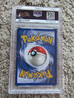 1999 POKEMON FOSSIL #33 GASTLY PSA 8 FIRST EDITION - Image 2