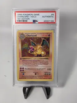 1st Edition Holo Charizard ~ 1999 Pokemon Game #4 ~ PSA Authentic ~ See Pics - Image 1