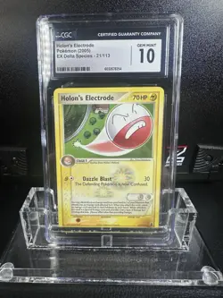 Holon's Electrode 21/113 Delta Species Regular Rare Vintage Pokemon CGC 10 - Image 1