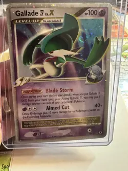 Gallade 4 LV. X 106/111 Holo Rare Pokemon 2009 Rising Rivals MP SICK SWIRL - Image 1