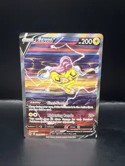 Pokemon TCG Crown Zenith Galarian Gallery Ultra Rare Raikou v GG41/GG70 - Image 3
