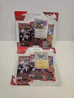 Set of 2 Pokemon Destined Rivals 3 Pack Booster Blisters - Brand New Sealed - Image 1