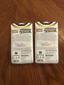 2-Pokemon TCG Sword & Shield Brilliant Stars Booster Packs W/ Eevee And Flapple - Image 2
