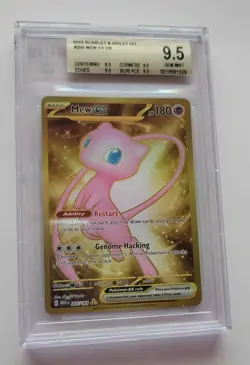 2023 POKEMON MEW EN-151 #205 MEW ex HYPER RARE BGS 9.5 - Image 1