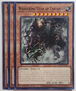 Yugioh x3 Wandering Titan of Tartarus ROTA-EN021 Common 1st Edition - Image 1