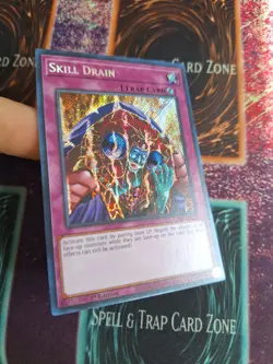 Yu-Gi-Oh! Skill Drain RA02-EN077 Secret Rare 1st Edition Near Mint - Image 2