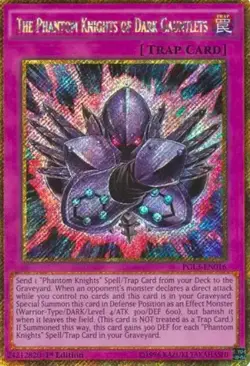 The Phantom Knights of Dark Gauntlet PGL3-EN016 1st Gold Secret R NM Yu-Gi-Oh! - Image 1
