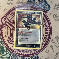 Pokemon Greninja Gold Star SWSH144 Celebrations Black Star Promo Card Sealed - Image 3