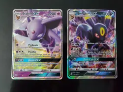 Espeon GX 51/149 Umbreon GX 80/149 Holo Pokemon TCG Card Sun & Moon LP-NM - Image 1