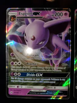 Espeon GX 51/149 Umbreon GX 80/149 Holo Pokemon TCG Card Sun & Moon LP-NM - Image 5