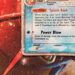 Crawdaunt ex - 99/100 - Ultra Rare - Pokemon Card - Lot #664 - Image 4