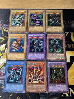 Vintage Yugioh Card Holo Collection 9 Cards #47 SECRET RARES - Image 1