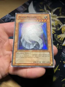 Vintage Yugioh Card Holo Collection 9 Cards #7 CYBER DRAGON LOT - Image 2