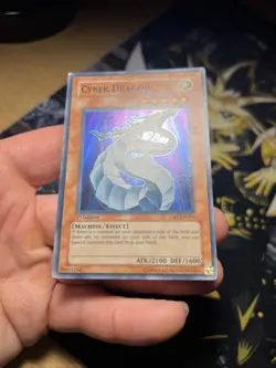 Vintage Yugioh Card Holo Collection 9 Cards #7 CYBER DRAGON LOT - Image 4