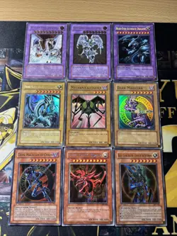 Vintage Yugioh Card Holo Collection 9 Cards #79 Ultimate Rares TP1 GBI IOC CRV - Image 1