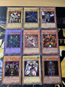 Vintage Yugioh Card Holo Collection 9 Cards #58 Secret Rares - Image 1