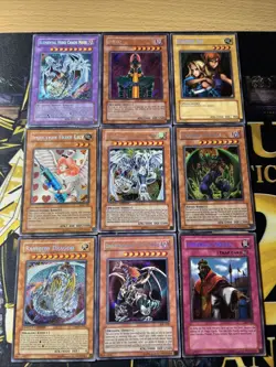 Vintage Yugioh Card Holo Collection 9 Cards #29 SECRET RARES - Image 1