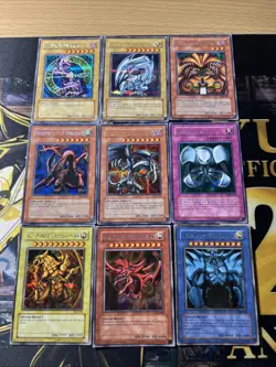 Vintage Yugioh Card Collection 9 Cards #46 PRISMATIC SECRET RARES DDS FMR GBI - Image 1