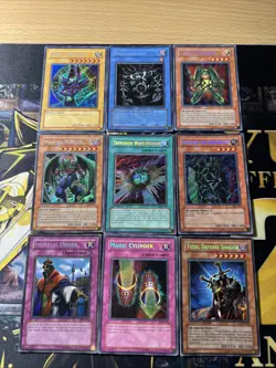 Vintage Yugioh Card Holo Collection 9 Cards #67 SECRET RARES - Image 1