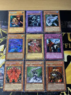 Vintage Yugioh Card Holo Collection 9 Cards #87 SECRET RARES - Image 1