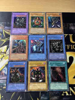 Vintage Yugioh Card Holo Collection 9 Cards #17 ULTRA RARE LOT - Image 1