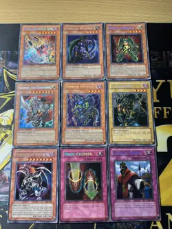 Vintage Yugioh Holo Collection 9 Cards #19 Secret Rares CT2 2005 Complete Set - Image 1