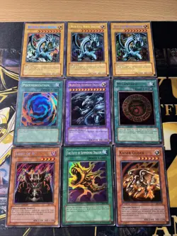 Vintage Yugioh Card Holo Collection 9 Cards #37 KAIBA LOT - Image 1