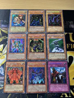 Vintage Yugioh Card Holo Collection 9 Cards #11 SECRET RARES - Image 1