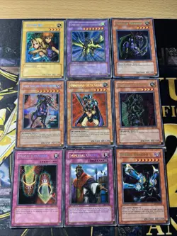 Vintage Yugioh Card Holo Collection 9 Cards #35 Secret Rares - Image 1