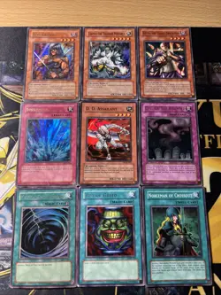 Vintage Yugioh Card Holo Collection 9 Cards #39 GOAT FORMAT - Image 1