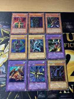 Vintage Yugioh Card Holo Collection 9 Cards #1 Secret Rares 2003 BPT Complete - Image 1