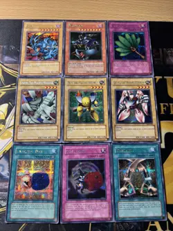 Vintage Yugioh Card Holo Collection 9 Cards #36 PRISMATIC SECRET RARE PROMOS - Image 1