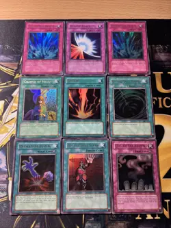 Vintage Yugioh Card Holo Collection 9 Cards #101 Ultra Rares - Image 1