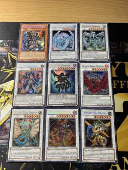 Vintage Yugioh Card Holo Collection 9 Cards #74 EDISON FORMAT LOT - Image 1