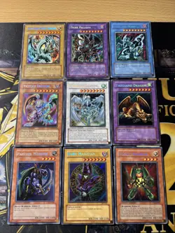 Vintage Yugioh Card Holo Collection 9 Cards #54 SECRET RARES - Image 1