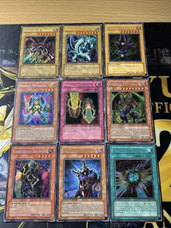 Vintage Yugioh Card Holo Collection 9 Cards #62 Secret Rares - Image 1