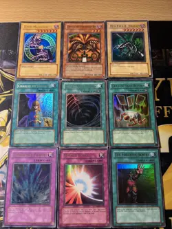 Vintage Yugioh Card Holo Collection 9 Cards #24 Ultra Rares - Image 1