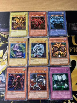 Vintage Yugioh Card Holo Collection 9 Cards #15 VG PRISMATIC PROMOS DDS FMR GBI - Image 1